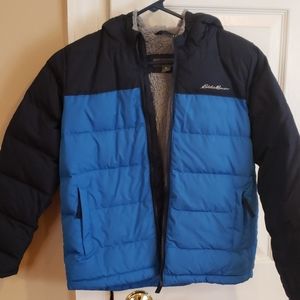 NWOT Boys Eddie Bauer Down Coat w/hood